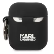   Karl Lagerfeld 3D Logo NFT Karl Head Apple AirPods 1/2 szilikon tok, fekete