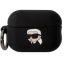 Karl Lagerfeld 3D Logo NFT Karl Head Apple AirPods Pro 2 szilikon tok, fekete