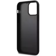   Karl Lagerfeld 3D Rubber Karl and Choupette Apple iPhone 13 hátlap tok, fekete