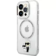   Karl Lagerfeld IML Karl & Choupette Apple iPhone 13 Pro MagSafe tok, átlátszó