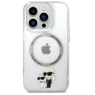   Karl Lagerfeld IML Karl & Choupette Apple iPhone 15 Pro MagSafe tok, átlátszó
