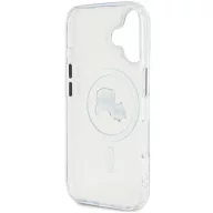   Karl Lagerfeld IML Karl & Choupette Metal Frame iPhone 16 MagSafe tok, átlátszó