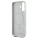 Karl Lagerfeld Liquid Silicone K&CH Heads Apple iPhone 16 MagSafe tok, bézs