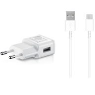   Samsung EP-TA200EWE 15W hálózati töltőadapter + EP-DR140AWE USB-C adatkábel, fehér (eco csomagolásban)