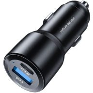 Mobile Origin autós töltő, USB, USB-C, 60 W, fekete