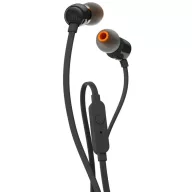  JBL T110BLU Vezetékes fülhallgató mikrofonnal, 3.5 mm Jack, fekete