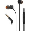 JBL T110BLU Vezetékes fülhallgató mikrofonnal, 3.5 mm Jack, fekete