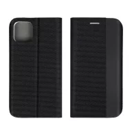   Forcell Sensitive Xiaomi Redmi Note 14 4G (Global) oldalra nyíló flip tok, fekete
