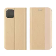  Forcell Sensitive Xiaomi Redmi Note 14 Pro 4G (Global) oldalra nyíló flip tok, arany