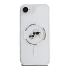 Karl Lagerfeld IML K&CH Heads Metal Frame Apple iPhone 17e / iPhone 16e hátlap tok, átlátszó