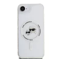   Karl Lagerfeld IML K&CH Heads Metal Frame Apple iPhone 17e / iPhone 16e hátlap tok, átlátszó