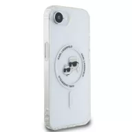   Karl Lagerfeld IML K&CH Heads Metal Frame Apple iPhone 17e / iPhone 16e hátlap tok, átlátszó