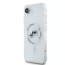 Karl Lagerfeld IML K&CH Heads Metal Frame Apple iPhone 17e / iPhone 16e hátlap tok, átlátszó