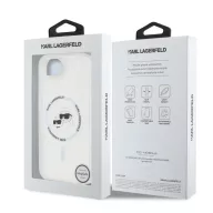   Karl Lagerfeld IML K&CH Heads Metal Frame Apple iPhone 17e / iPhone 16e hátlap tok, átlátszó
