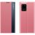 Apple iPhone 13 Pro Max, Oldalra nyíló tok, stand, hívás mutatóval, vékony csíkban, Wooze Look Inside, rózsaszín