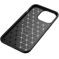   Forcell Carbon Premium Xiaomi Redmi Note 14 Pro+ karbon mintás szilikon tok, fekete