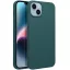 Matt szilikon Xiaomi Redmi Note 14 5G tok, sötétzöld