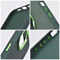   Frame Xiaomi Redmi Note 14 Pro 4G közepesen ütésálló tok kameravédő kerettel, zöld