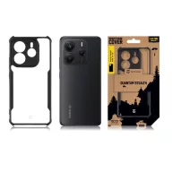   Tactical Quantum Stealth Xiaomi Redmi Note 14 5G hátlap tok, átlátszó/fekete