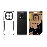   Tactical Quantum Stealth Xiaomi Redmi Note 14 Pro 5G / Poco X7 hátlap tok, átlátszó/fekete