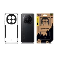   Tactical Quantum Stealth Xiaomi Redmi Note 14 Pro+ hátlap tok, átlátszó/fekete