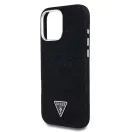 Guess Denim Triangle Logo iPhone 16 Pro MagSafe hátlap tok, fekete