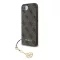 Guess 4G Charm iPhone 17e / iPhone 16e kemény hátlap tok, barna