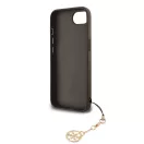 Guess 4G Charm iPhone 17e / iPhone 16e kemény hátlap tok, barna