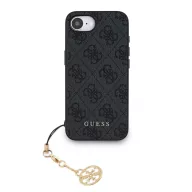   Guess 4G Charm iPhone 17e / iPhone 16e kemény hátlap tok, szürke
