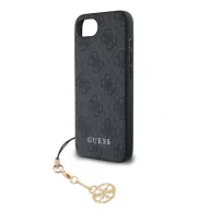   Guess 4G Charm iPhone 17e / iPhone 16e kemény hátlap tok, szürke