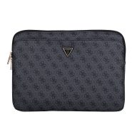   Guess PU 4G Triangle Logo Sleeve 14" laptop táska, fekete
