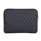 Guess PU 4G Triangle Logo Sleeve 14" laptop táska, fekete