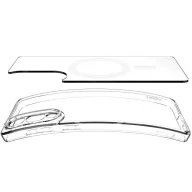   Spigen Ultra Hybrid MagFit Samsung Galaxy S25 Edge tok, Clear White, átlátszó-fehér