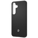 Samsung by Spigen Enzo Aramid Magnetic Galaxy S25+ mágneses gyári tok, fekete-ezüst