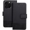 Gomma Samsung Galaxy S25 Edge flip/oldalra nyíló tok kártyatartó résszel, fekete