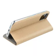   Forcell Sensitive Samsung Galaxy S25 Edge oldalra nyíló flip tok, arany