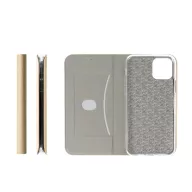   Forcell Sensitive Samsung Galaxy S25 Edge oldalra nyíló flip tok, arany