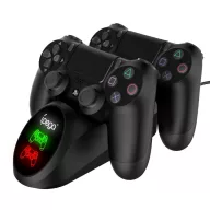   iPega 9180 PS4 kontroller / gamepad töltő állomás 2 db kontrollerhez, fekete