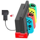 iPega 9186 Dock pro töltő állomás N-Switch /Joy-con kompatibilis, fekete/piros
