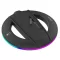 iPega P5S025S PlayStation 5 Pro/Slim függőleges állvány RGB világítással, fekete