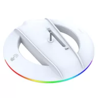   iPega P5S025S PlayStation 5 Pro/Slim függőleges állvány RGB világítással, fehér