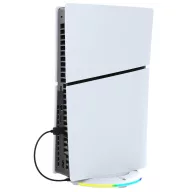   iPega P5S025S PlayStation 5 Pro/Slim függőleges állvány RGB világítással, fehér