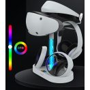 iPega P5V001 PS VR2 multifunkcionális töltő állvány, fehér
