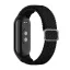 Xiaomi Mi Smart Band 8, textíl pótszíj, állítható, szőtt stílusú, fekete