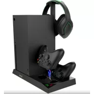   iPega XBX013 Xbox multifunkcionális konzol tartó állvány kontroller töltő résszel, fekete