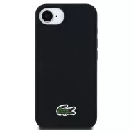   Lacoste Iconic Petit Pique Woven Logo iPhone 17e / iPhone 16e MagSafe tok, fekete