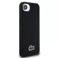  Lacoste Iconic Petit Pique Woven Logo iPhone 17e / iPhone 16e MagSafe tok, fekete