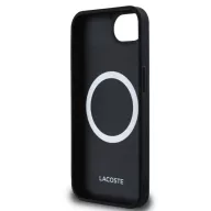   Lacoste Iconic Petit Pique Woven Logo iPhone 17e / iPhone 16e MagSafe tok, fekete