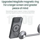 Nillkin Iceblade Prop Apple iPhone 17e / iPhone 16e mágneses szilikon tok, fekete-átlátszó