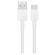 Xiaomi gyári  USB-C töltő és adatkábel, 1m, fehér